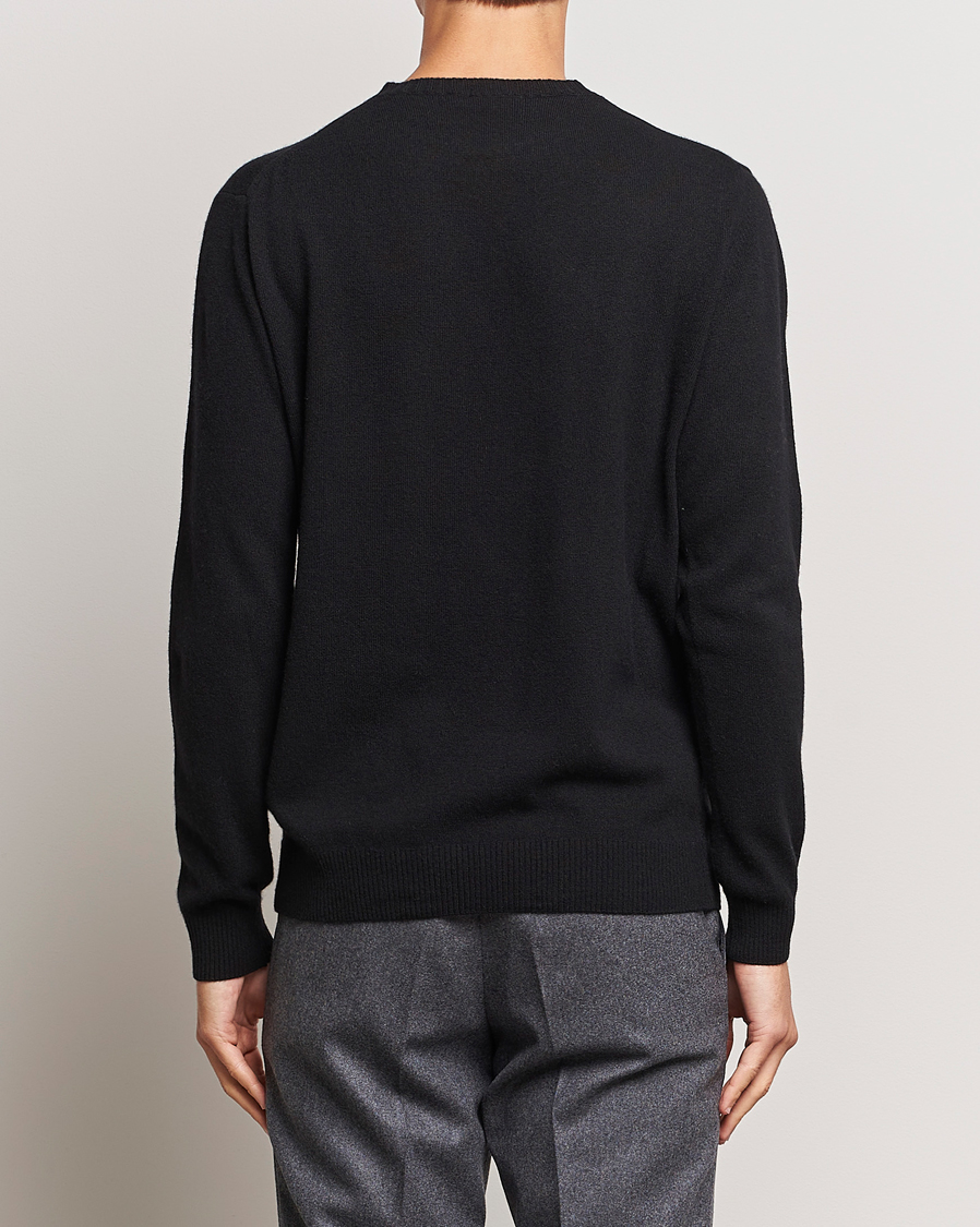 Herre | Gensere | Oscar Jacobson | Valter Wool/Cashmere Round Neck Black