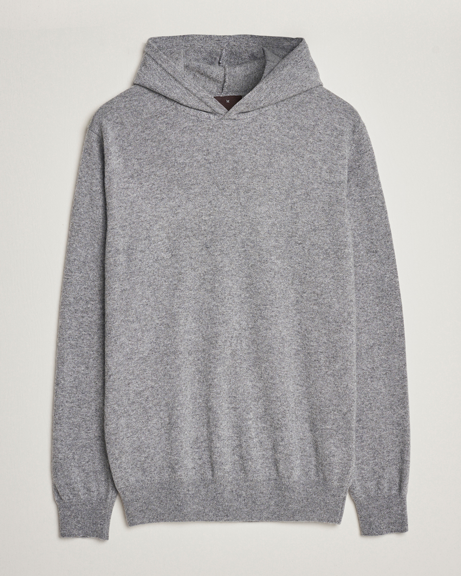 Herre |  | Oscar Jacobson | Pascal Wool/Cashmere Hoodie Light Grey