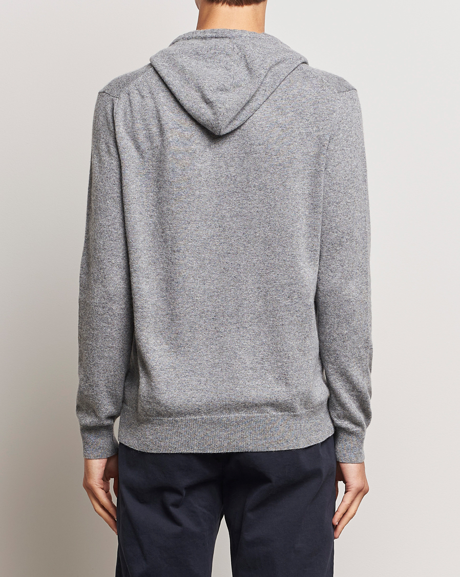 Herre | Gensere | Oscar Jacobson | Pascal Wool/Cashmere Hoodie Light Grey