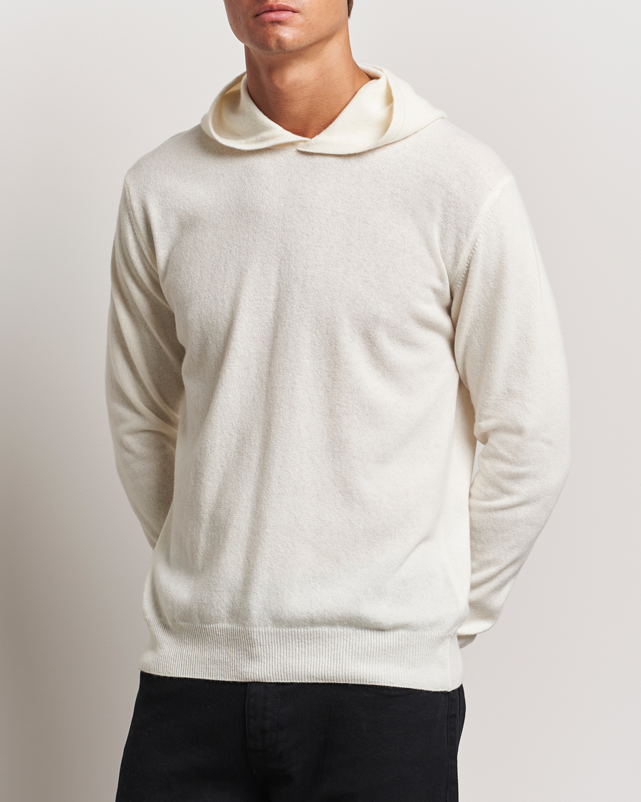 Herre | Gensere | Oscar Jacobson | Pascal Wool/Cashmere Hoodie Creme