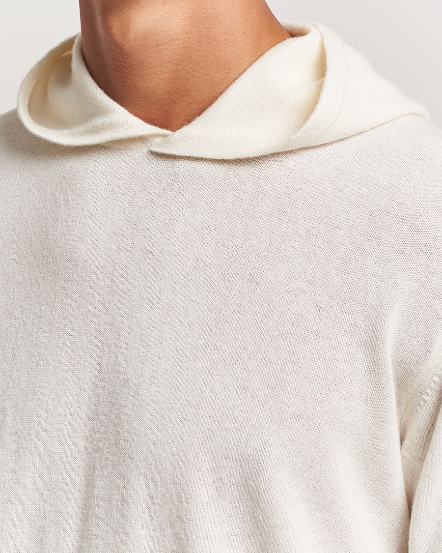 Herre | Gensere | Oscar Jacobson | Pascal Wool/Cashmere Hoodie Creme