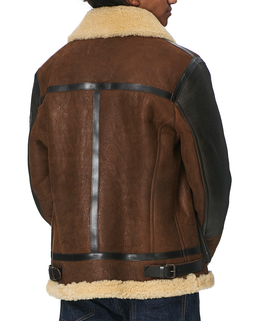 Herre | Jakker | Belstaff | Astell Sherling Leather Jacket Brown/Natural