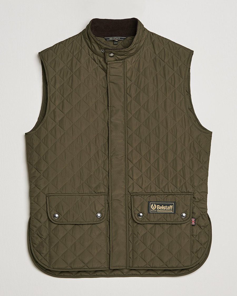 Herre | Vester | Belstaff | Waistcoat Quilted Faded Olive
