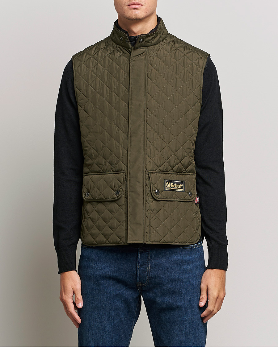 Herre | Høstjakker | Belstaff | Waistcoat Quilted Faded Olive