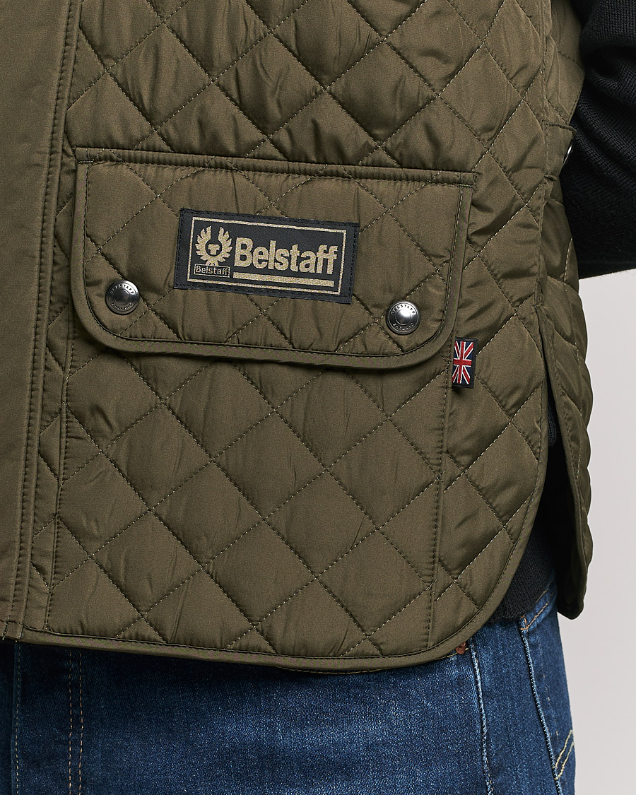 Herre | Vester | Belstaff | Waistcoat Quilted Faded Olive
