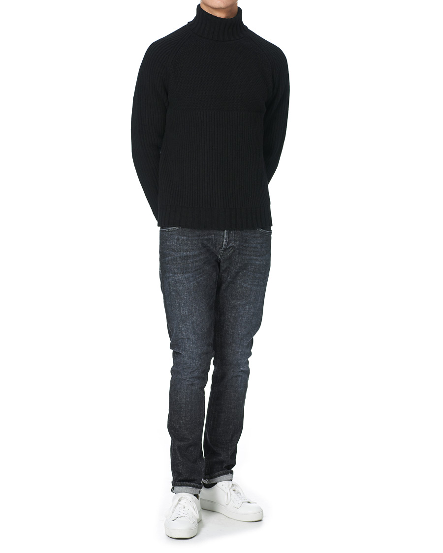 Herre | Gensere | Belstaff | Marine Knitted Rollneck Black