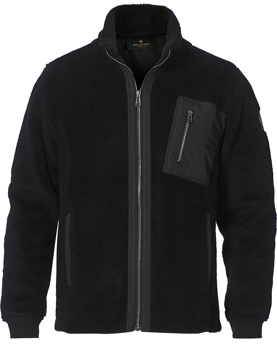 Herre | Gensere | Belstaff | Herne Full Zip Pile Fleece Black