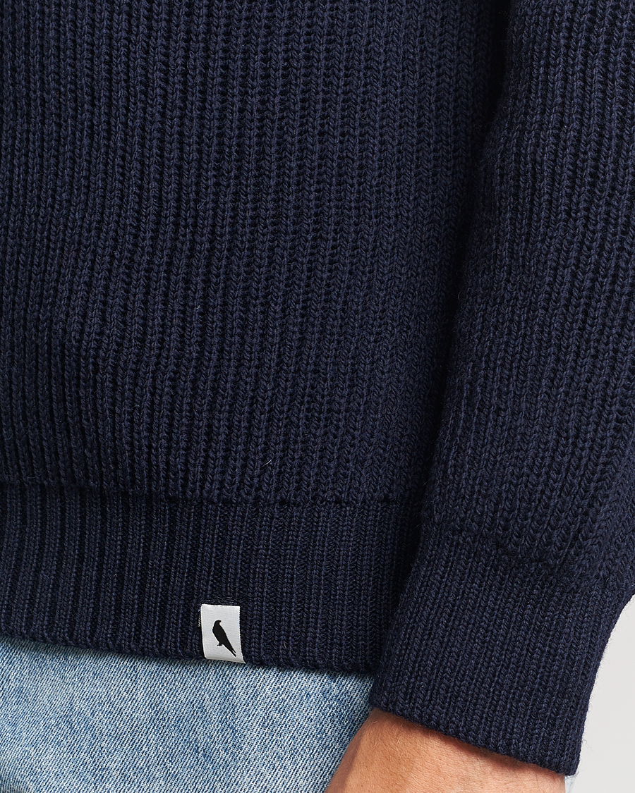 Herre | Gensere | Peregrine | Ford Knitted Wool Jumper Navy
