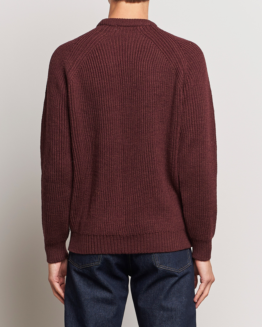 Herre | Gensere | Peregrine | Ford Knitted Wool Jumper Shiraz