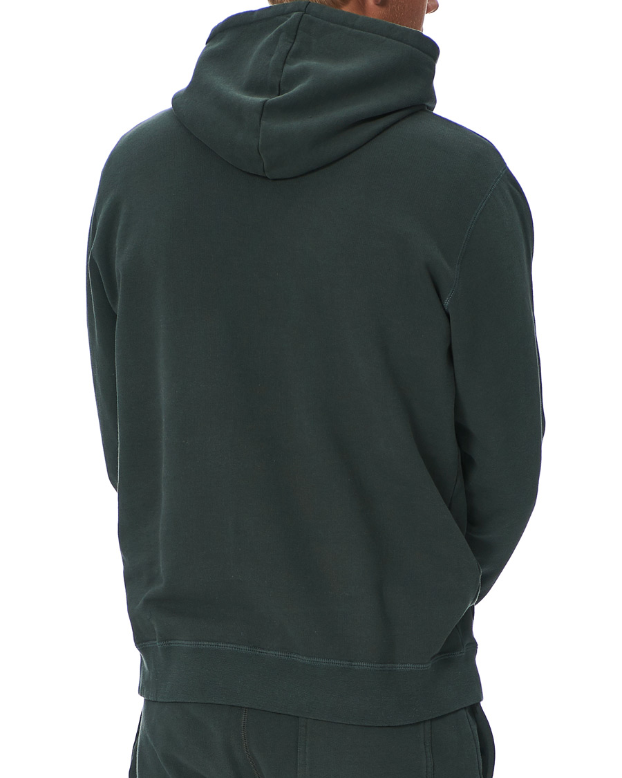 Herre | Gensere | Sunspel | Loopback Hoodie Forest Green