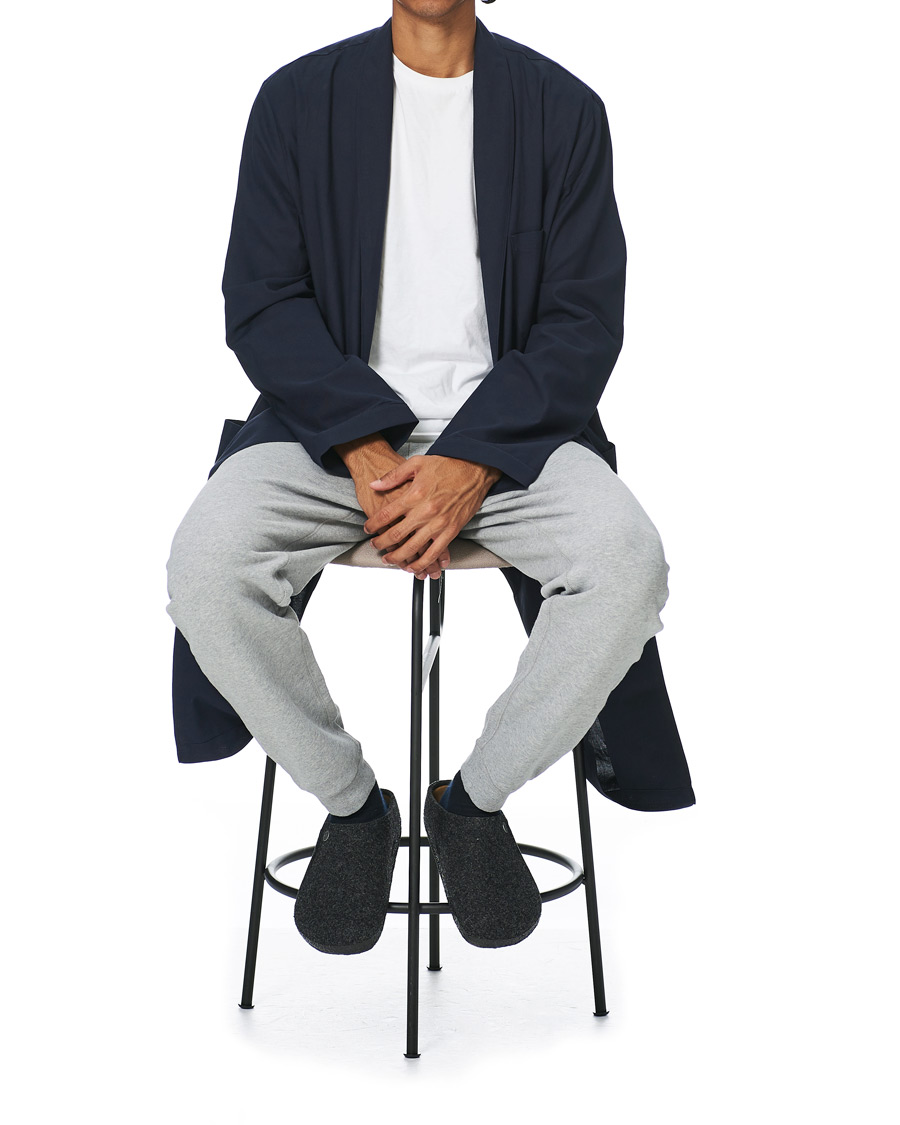 Herre | Pyjamaser og badekåper | Sunspel | Cotton Robe Navy