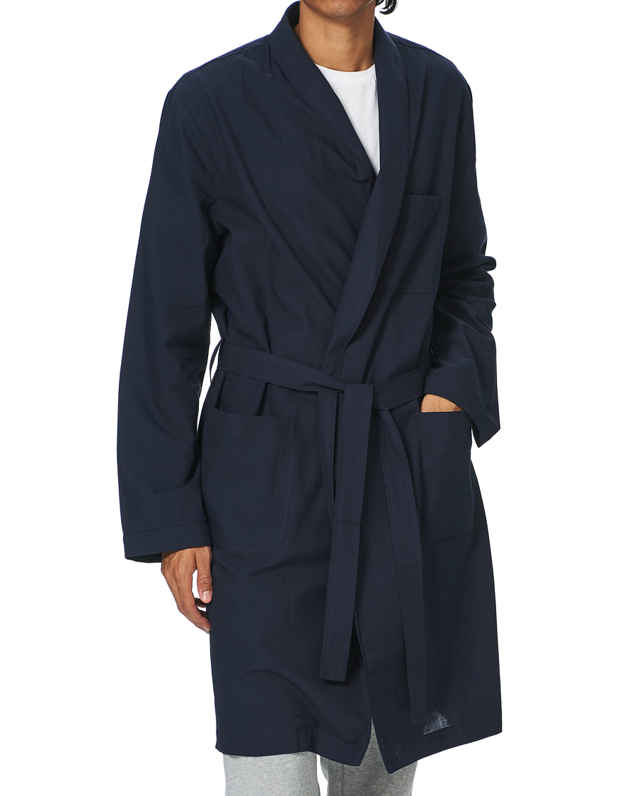 Herre | Pyjamaser og badekåper | Sunspel | Cotton Robe Navy