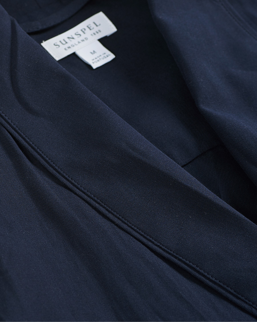 Herre | Pyjamaser og badekåper | Sunspel | Cotton Robe Navy