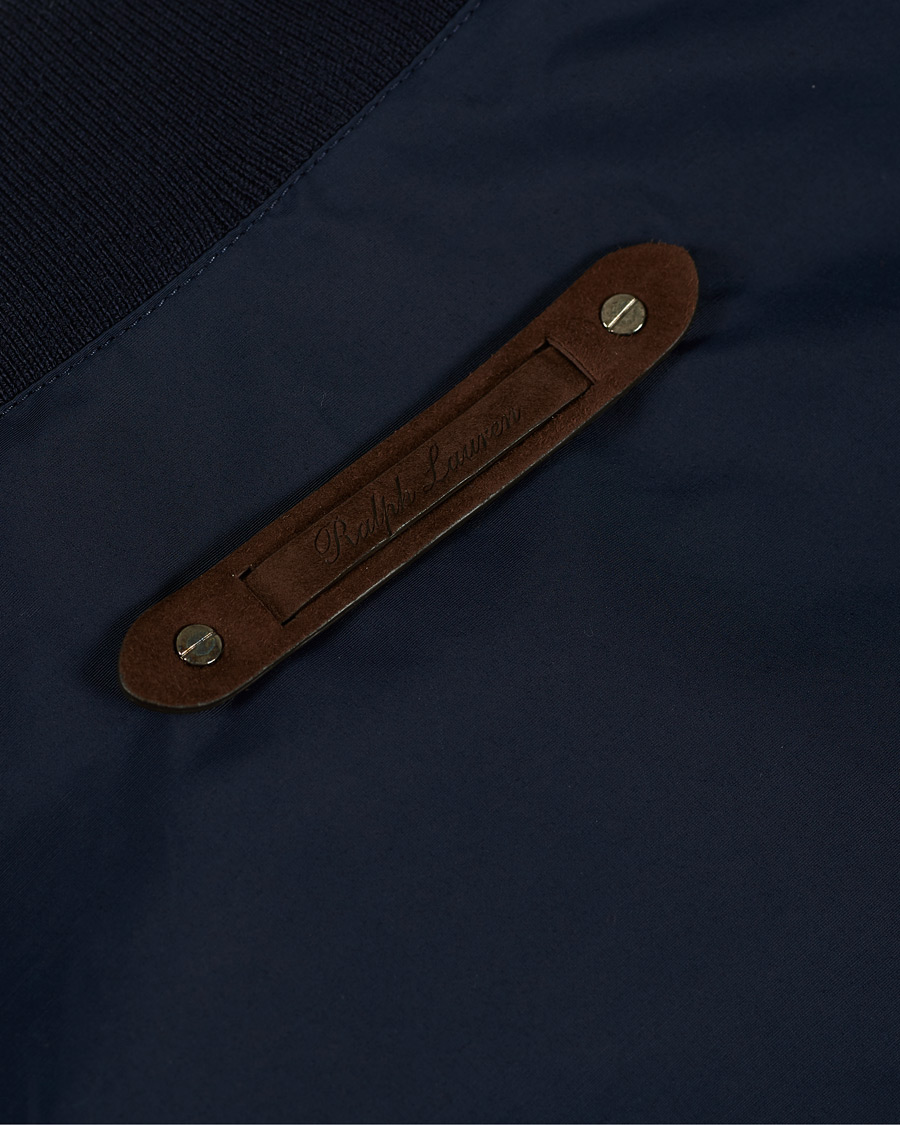 Herre | Jakker | Ralph Lauren Purple Label | Drayton Lined Bomber Jacket Chairman Navy