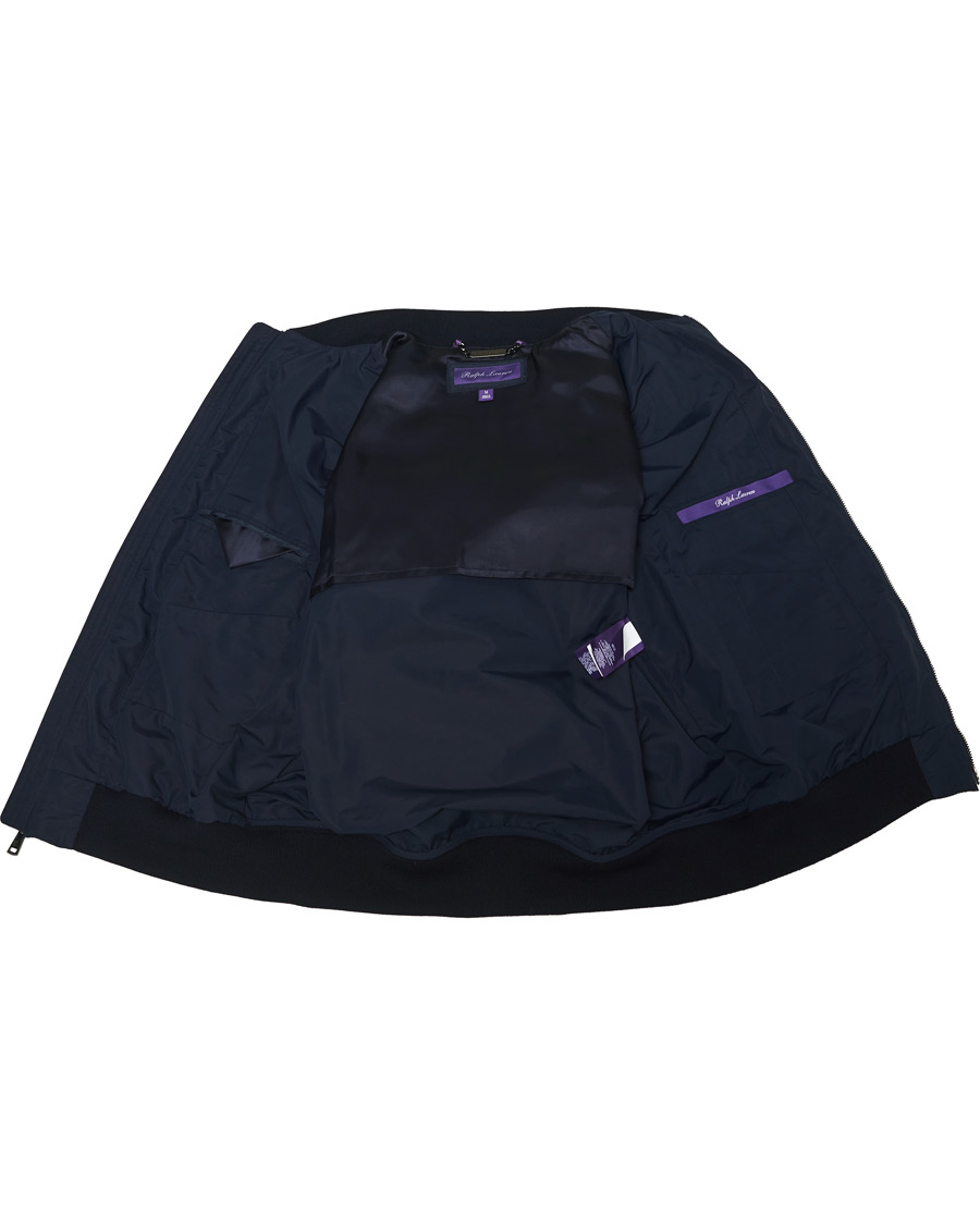 Herre | Jakker | Ralph Lauren Purple Label | Drayton Lined Bomber Jacket Chairman Navy