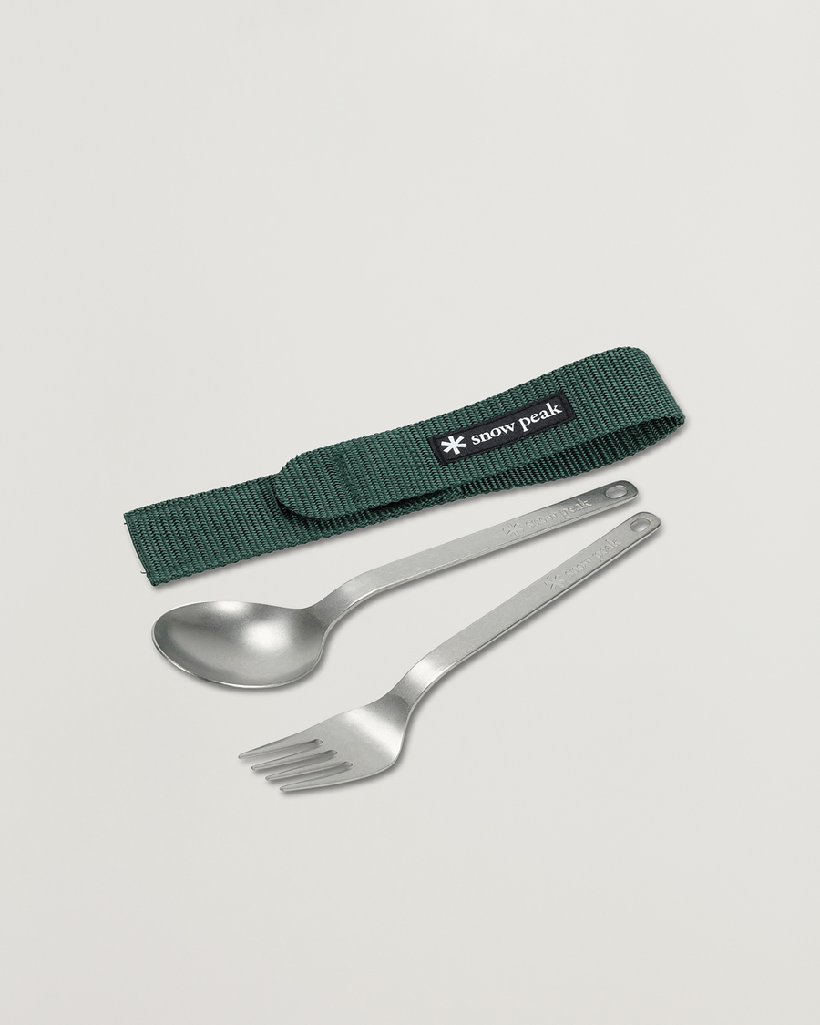 Herre | Outdoor living | Snow Peak | Fork & Spoon Set Titanium