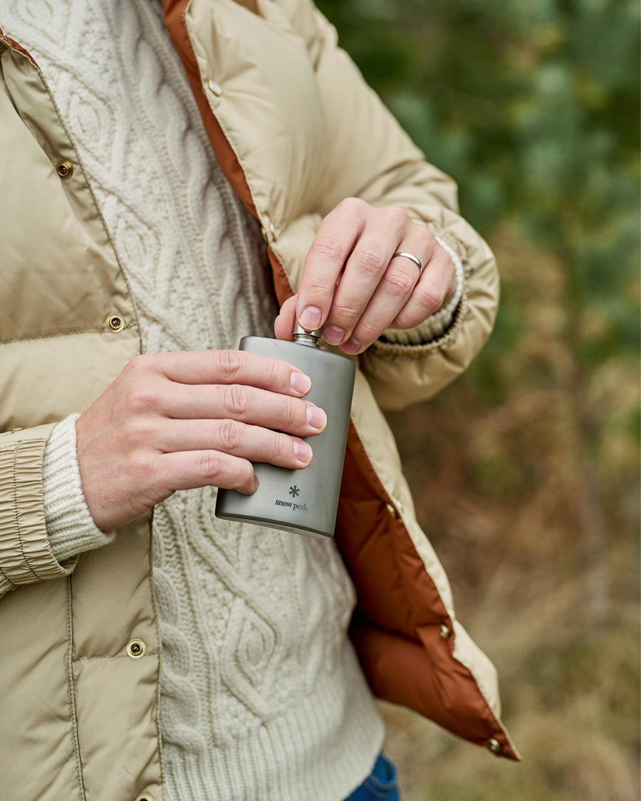 Herre | Outdoor living | Snow Peak | Hip Flask Titanium