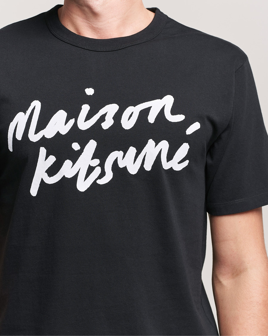 Herre | T-Shirts | Maison Kitsuné | Handwriting Tee Black