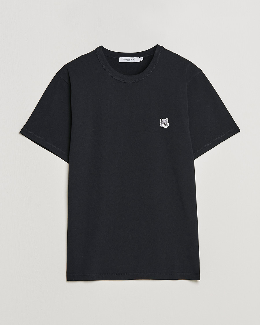 Herre | T-Shirts | Maison Kitsuné | Grey Fox Head Tee Black