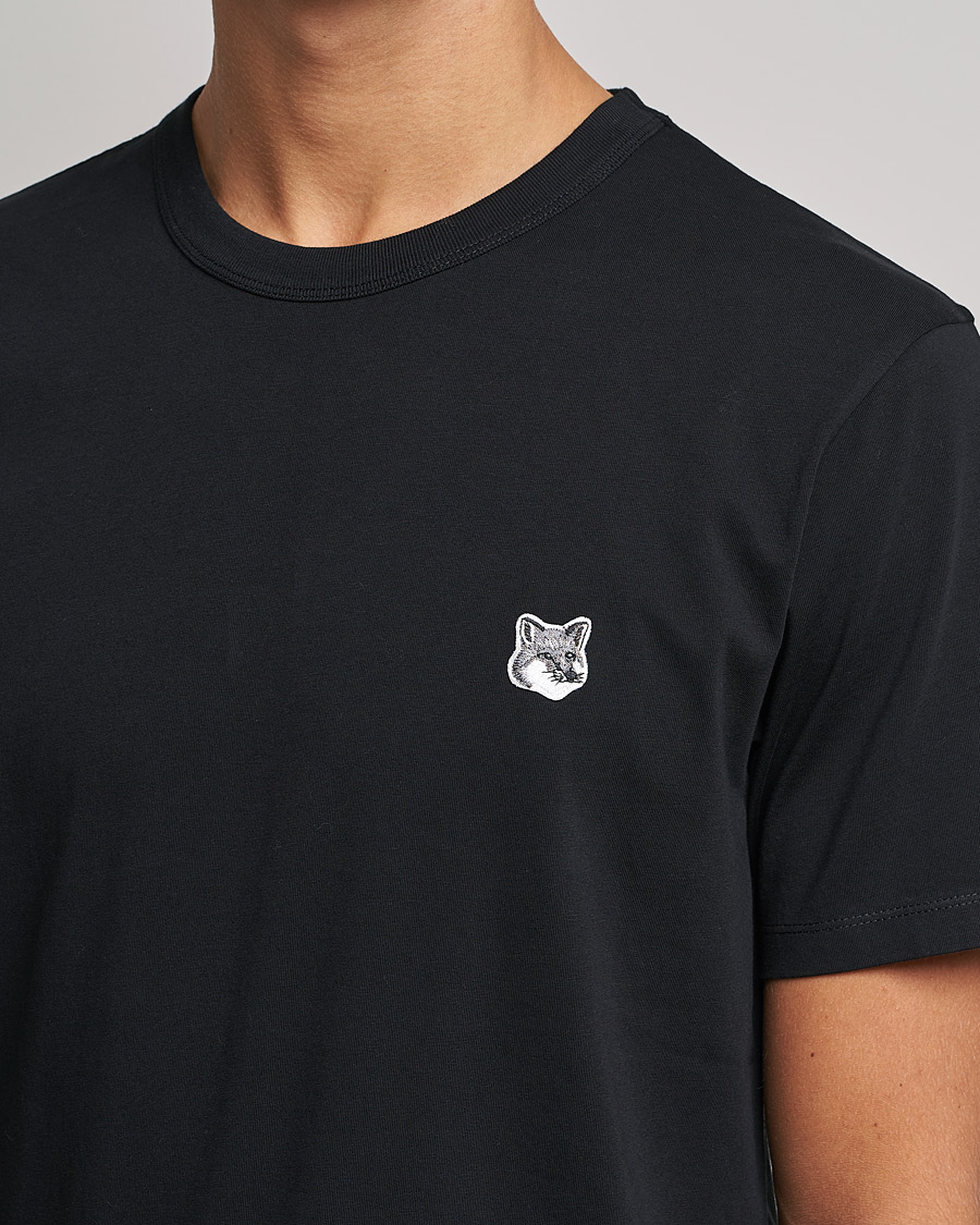 Herre | T-Shirts | Maison Kitsuné | Grey Fox Head Tee Black