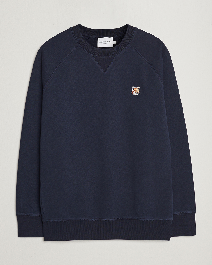 Herre | Gensere | Maison Kitsuné | Fox Head Sweatshirt Navy