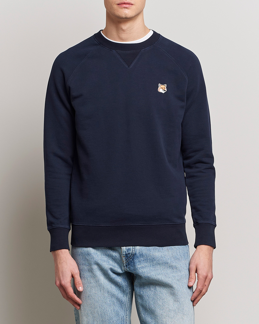 Herre | Gensere | Maison Kitsuné | Fox Head Sweatshirt Navy