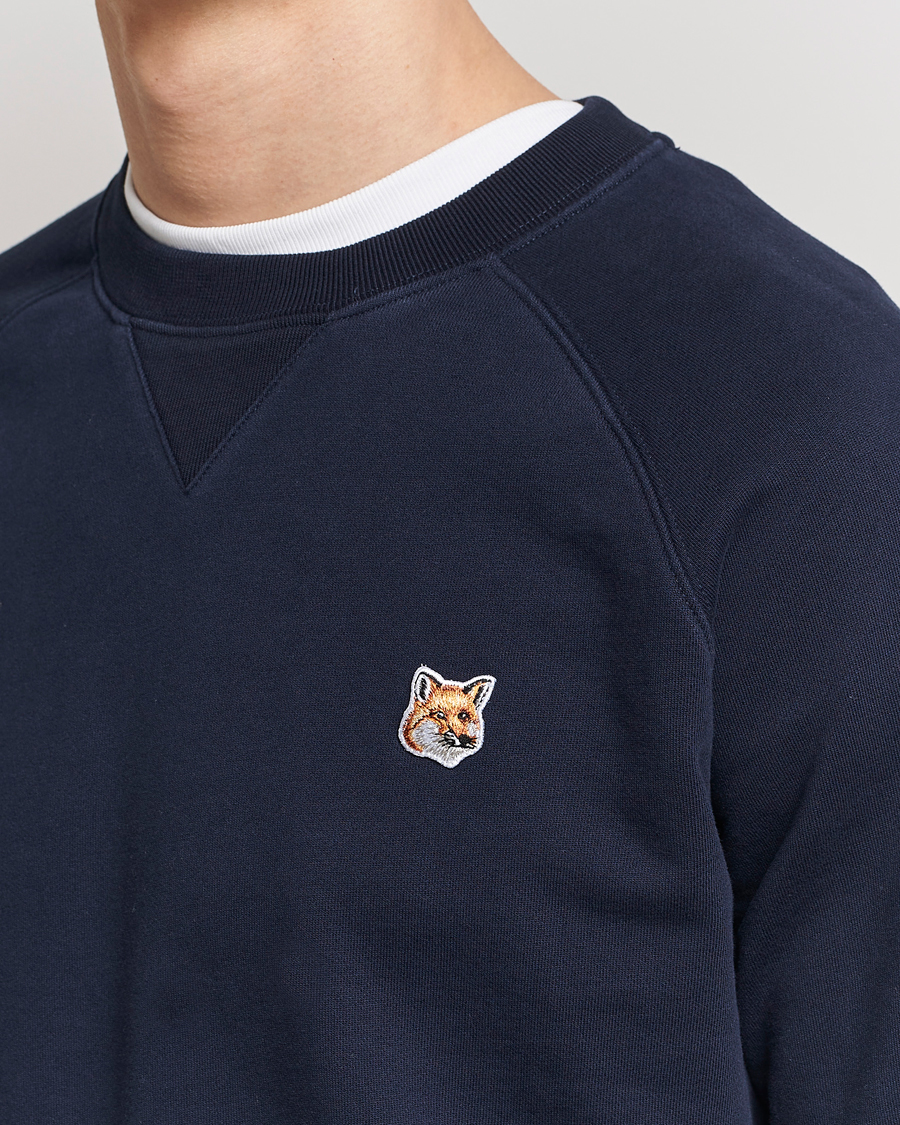 Herre | Gensere | Maison Kitsuné | Fox Head Sweatshirt Navy