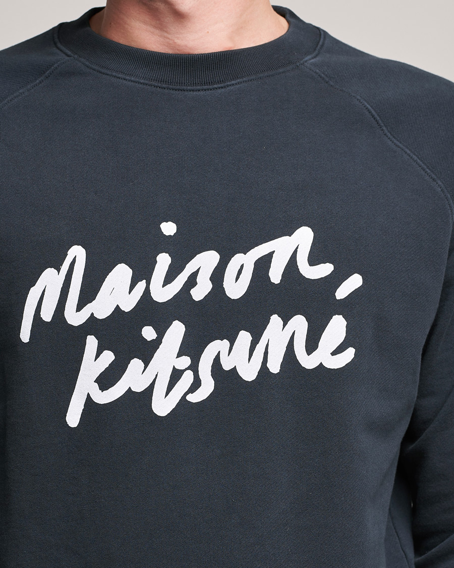 Herre | Gensere | Maison Kitsuné | Handwriting Sweatshirt Anthracite