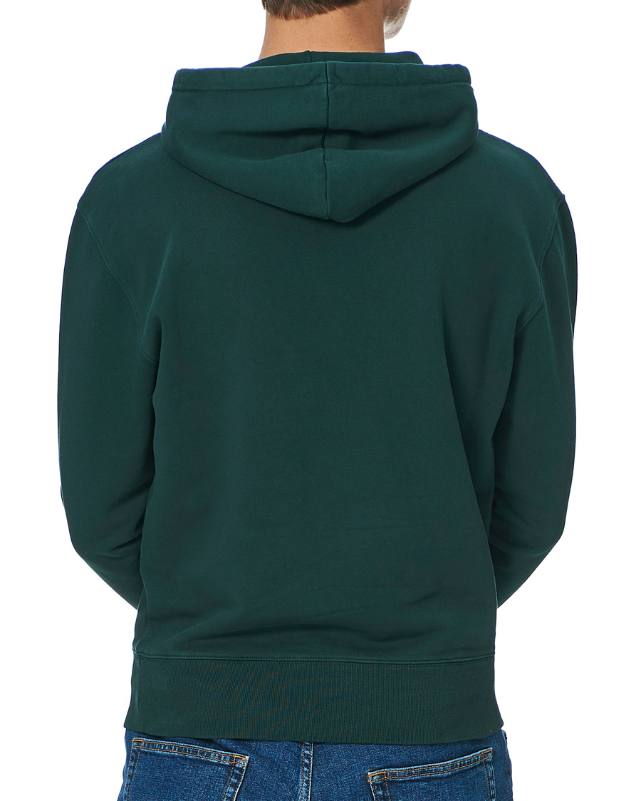 Herre | Gensere | Maison Kitsuné | Grey Fox Head Hoodie Dark Green
