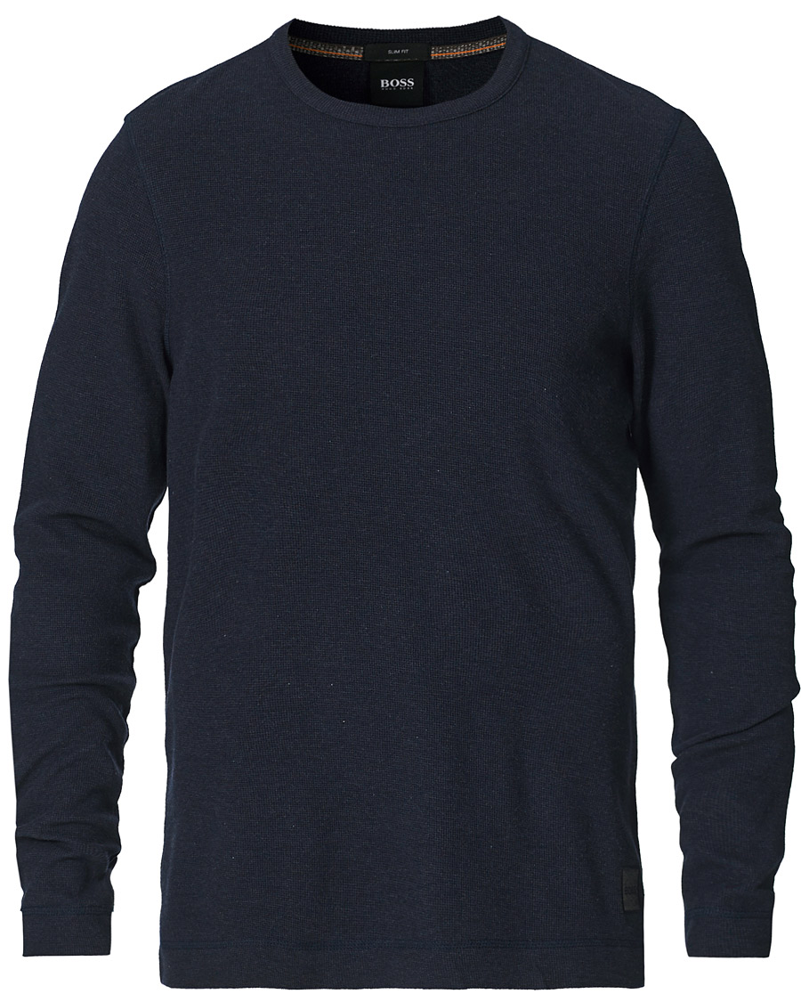 Herre | Gensere | BOSS ORANGE | BOSS Casual Tempest Sweater Dark Blue