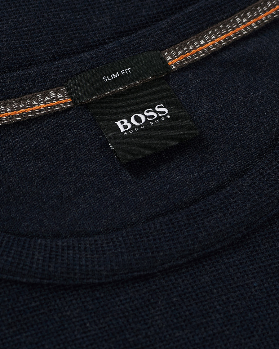 Herre | Gensere | BOSS ORANGE | BOSS Casual Tempest Sweater Dark Blue