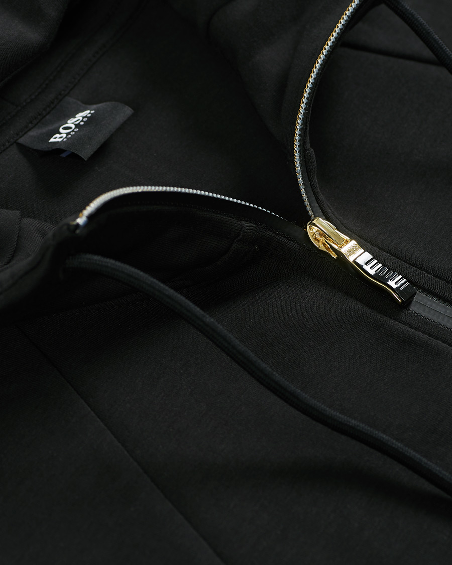Herre | Gensere | BOSS GREEN | BOSS Athleisure Saggy Full Zip Hoodie Black