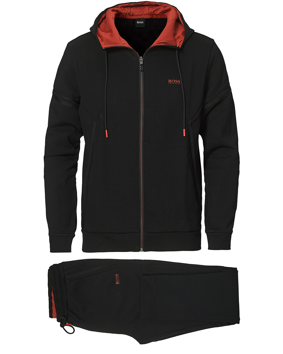 Herre | Gensere | BOSS GREEN | BOSS Athleisure Tracksuit Sweat Set Black