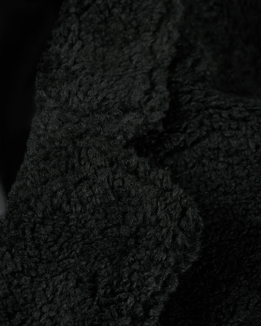 Herre | Jakker | HUGO | Merlon Fake Fur Coat Black