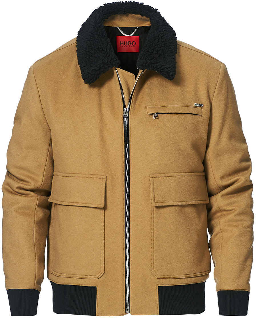 Herre | Jakker | HUGO | Bavi Shearling Jacket Medium Beige