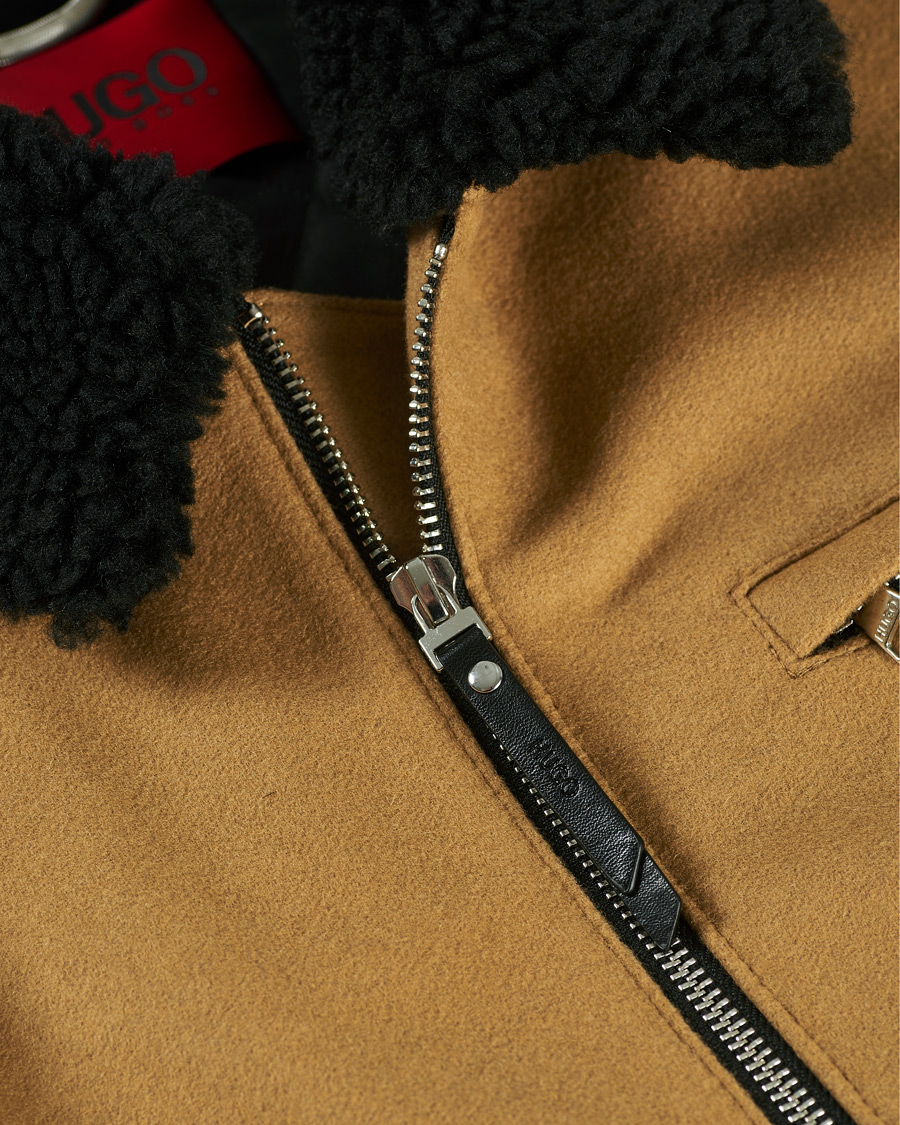 Herre | Jakker | HUGO | Bavi Shearling Jacket Medium Beige