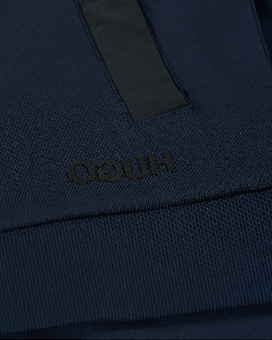 Herre | Gensere | HUGO | Dintonic Shine Full Zip Hoodie Dark Blue