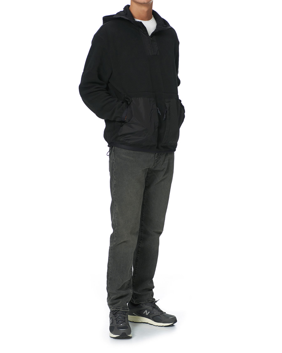 Herre | Gensere | HUGO | Daymans Fleece Half Zip Sweater Black