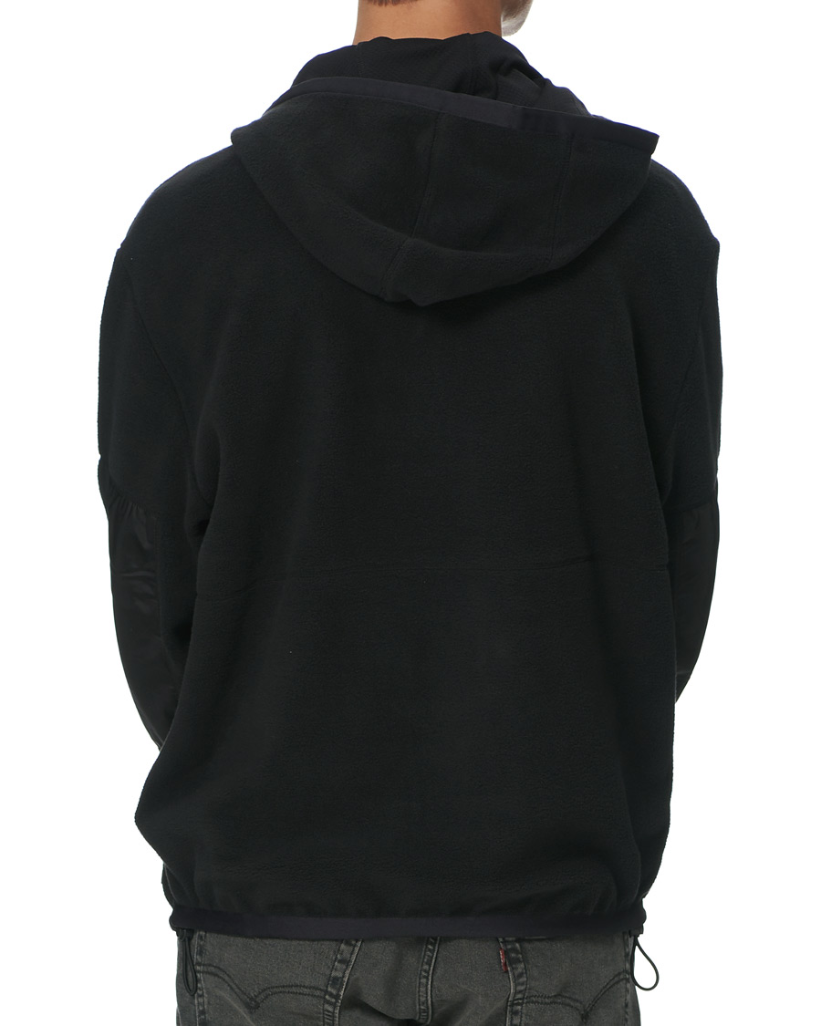 Herre | Gensere | HUGO | Daymans Fleece Half Zip Sweater Black