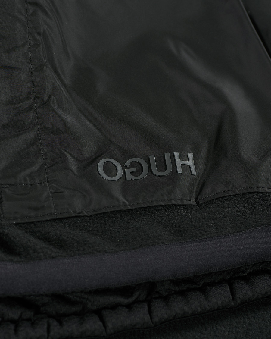 Herre | Gensere | HUGO | Daymans Fleece Half Zip Sweater Black