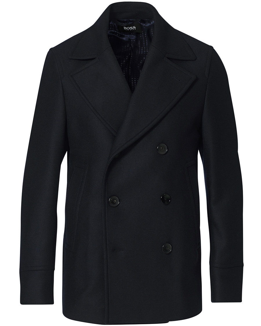 Herre | Jakker | BOSS BLACK | BOSS Hyde Peacoat Dark Blue