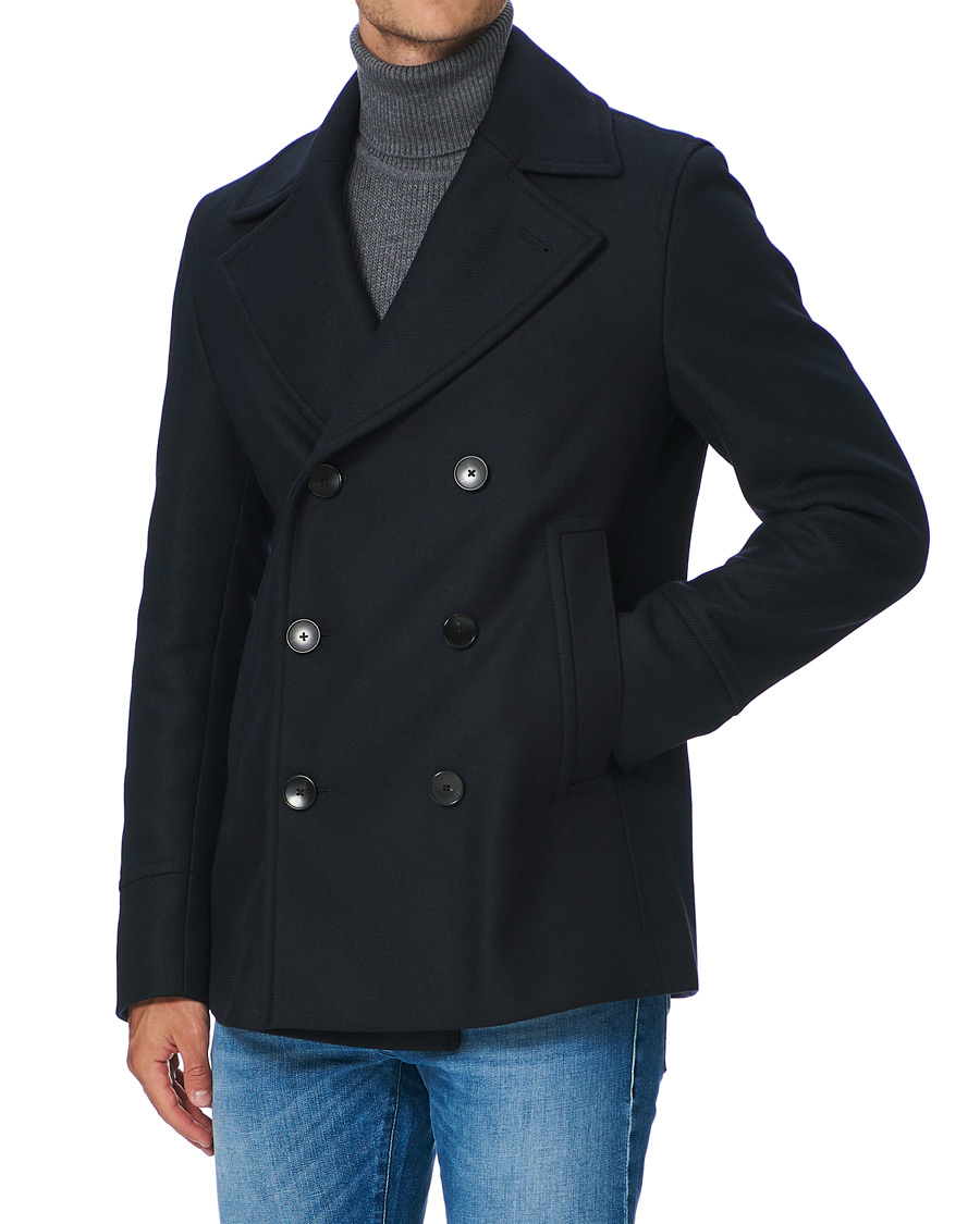 Herre | Jakker | BOSS BLACK | BOSS Hyde Peacoat Dark Blue