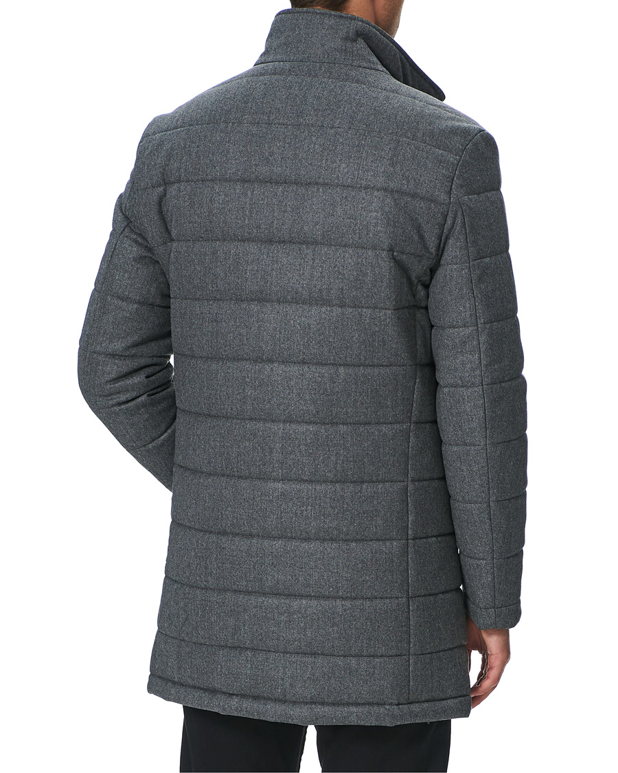 Herre | Jakker | BOSS BLACK | BOSS Hyde Padded Coat Light Grey