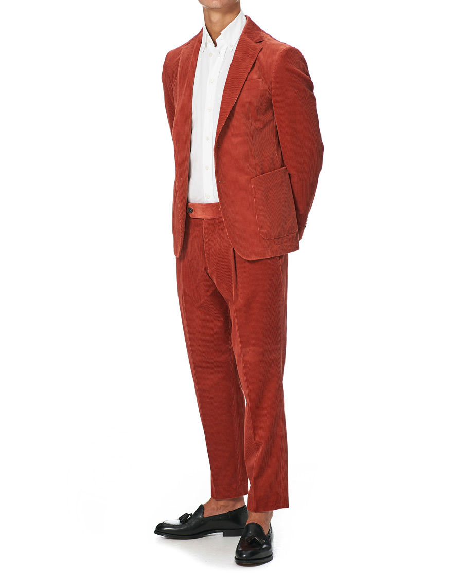 Herre | Dressjakker | BOSS BLACK | BOSS Hanry Corduroy Patch Pocket Blazer Medium Red