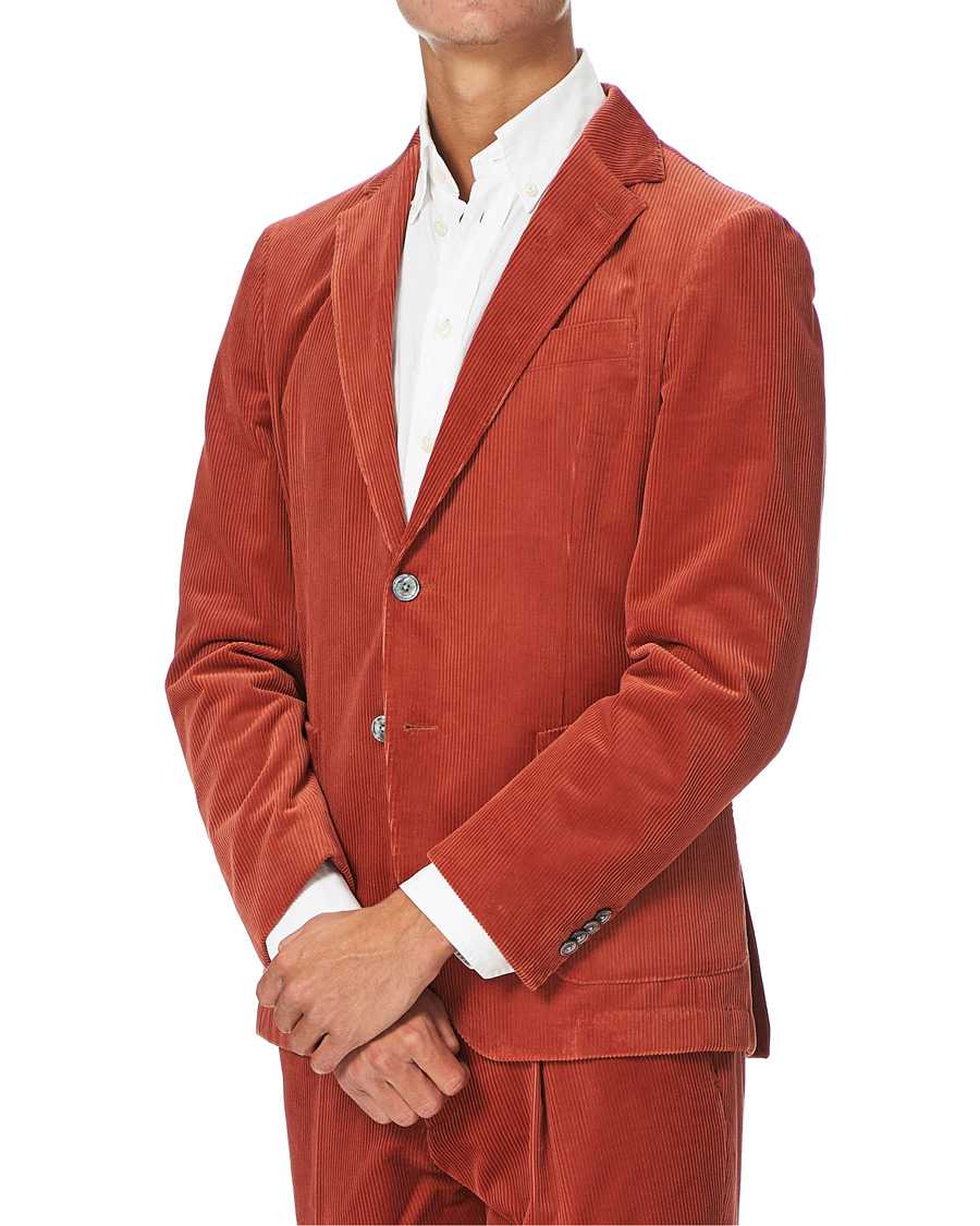 Herre | Dressjakker | BOSS BLACK | BOSS Hanry Corduroy Patch Pocket Blazer Medium Red