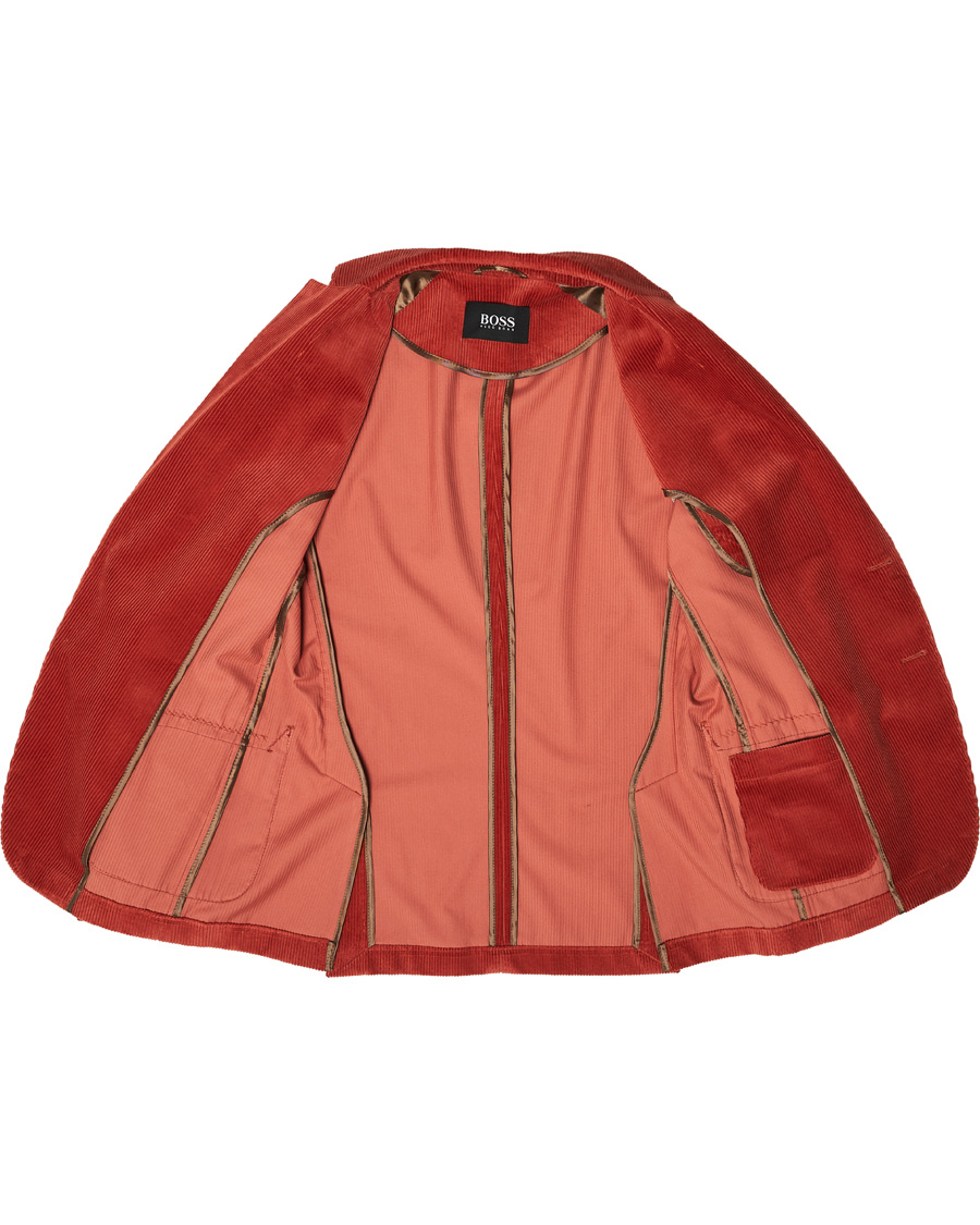 Herre | Dressjakker | BOSS BLACK | BOSS Hanry Corduroy Patch Pocket Blazer Medium Red