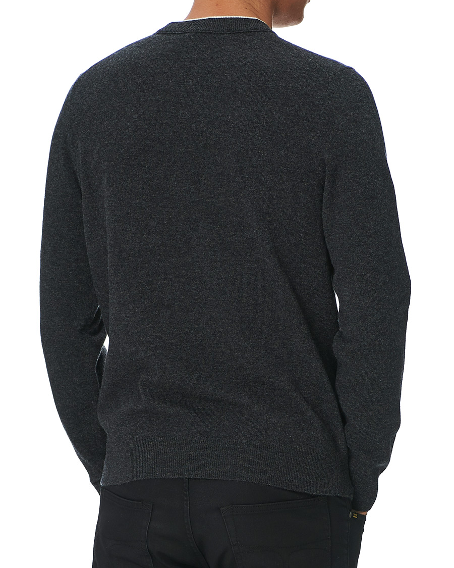 Herre | Gensere | BOSS BLACK | BOSS Bacio Lambswool Crew Neck Pullover Open Grey