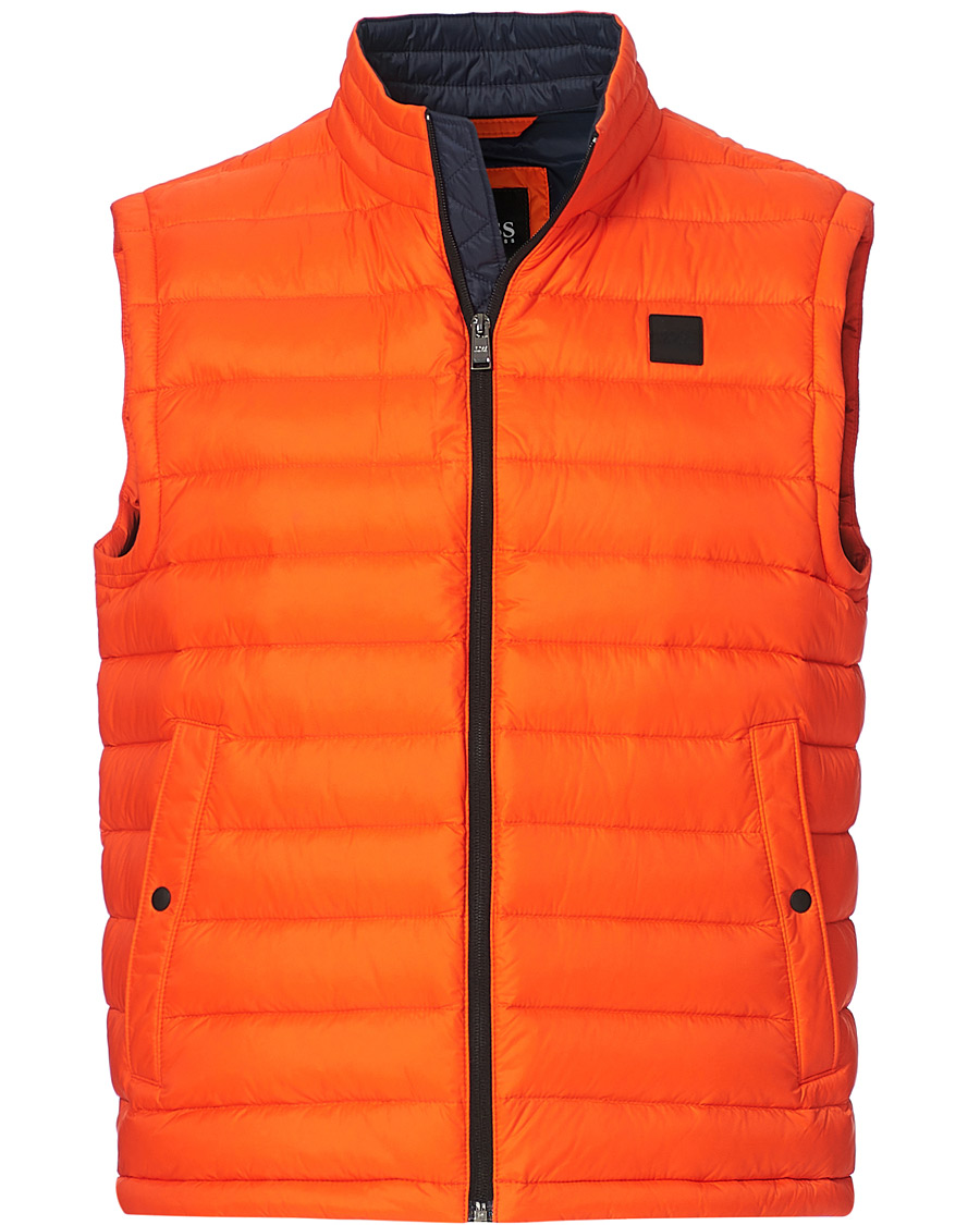 Herre | Jakker | BOSS BLACK | BOSS Chroma Down Vest Bright Orange