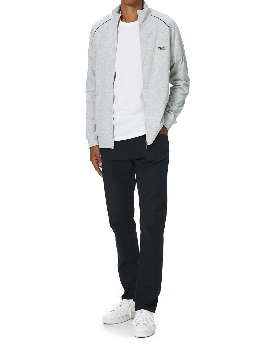 Herre | Gensere | BOSS BLACK | BOSS Mix & Match Full Zip Jacket Light Grey