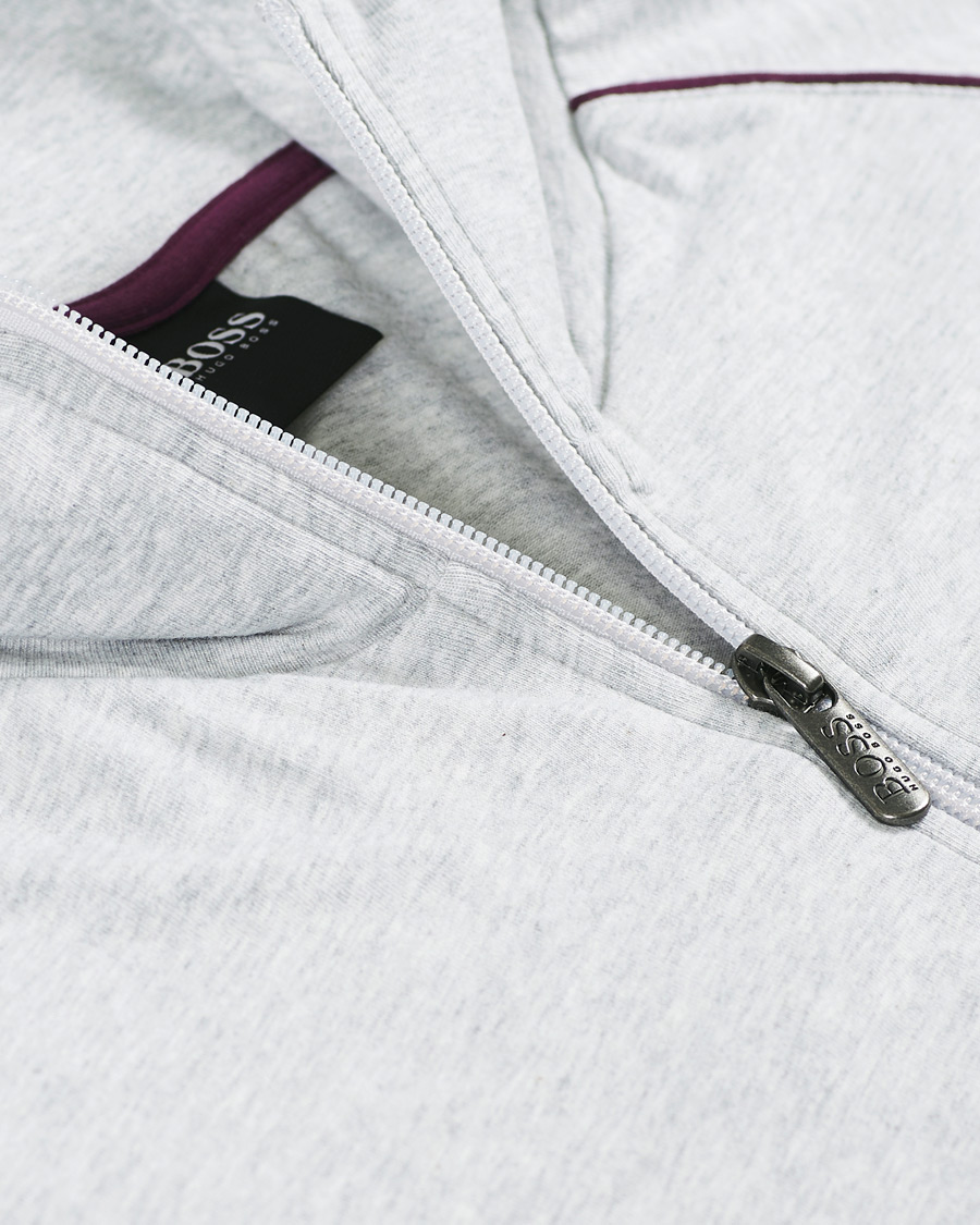 Herre | Gensere | BOSS BLACK | BOSS Mix & Match Full Zip Jacket Light Grey